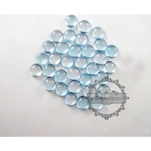 7.8-8mm round sky blue loose stone DIY cabochon 4110109