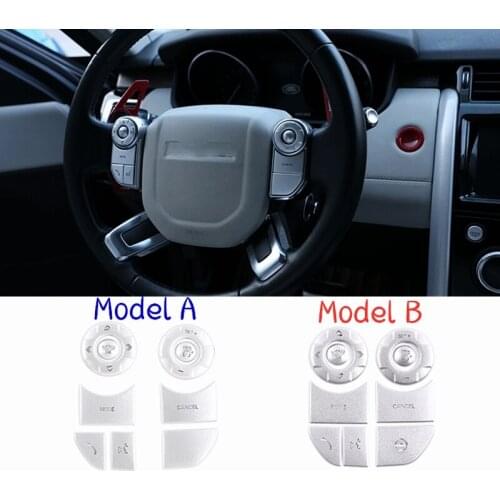 9pcs Steering Wheel Button Decoration Sticker For Land Rover Discovery 5 For Land Rover Range Rover Sport For Range Rover Vogue
