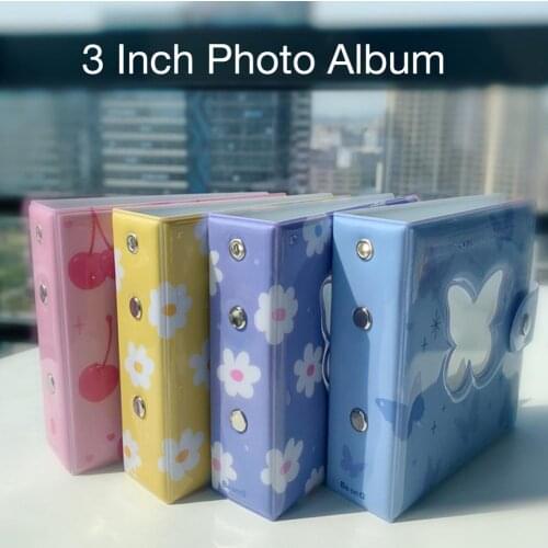 3 Inch Photo Albums Mini Instant Picture Case Storage Organizer Hollow Photocard Binder Scrapbooking Picture Memory Books