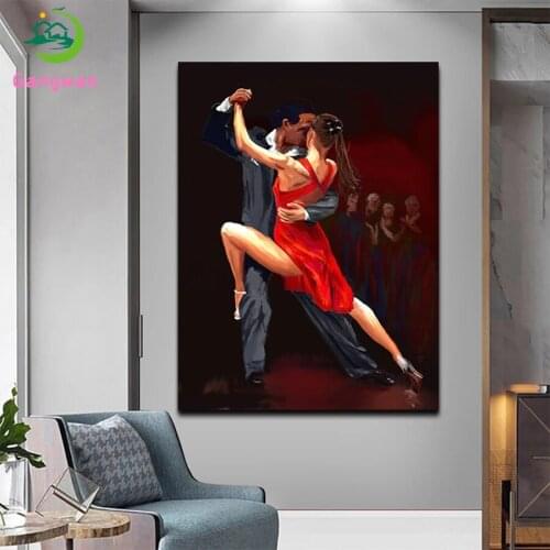 5D DIY Diamond Embroidery Hot selling home art, dancing man and woman Diamond Painting Cross Stitch Mosaic New Arrival Wall Art