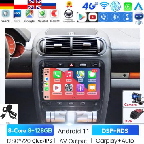 Android For Porsche Cayenne 2002 2003 2004 2005 2006 2007 2008 200 2010 Car Stereo Radio Gps Bluetooth Player Support ADAS DVR