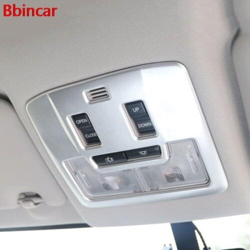 Bbincar ABS Chrome Matte Front Reading Light Lamp Molding Trim Cover Garnish Styling 1Piece For Toyota RAV4 2016
