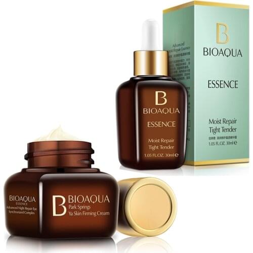 BIOAQUA Hyaluronic Acid Face Repair Essence + Eye Cream Firming Whitening Moisturizing Anti Wrinkle Anti Aging Skin care