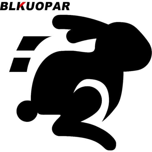 BLKUOPAR for Rabbit Hare Computer Icons Car Stickers Vinyl Decals Air Conditioner Windshield JDM Accessoires Custom Printing