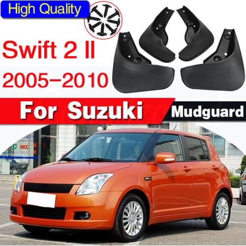 Car Mud Flaps For Suzuki Swift 2 II 2005-2010 Mudflaps Splash Guards Mud Flap Mudguards Fender 2006 2007 2008 2009