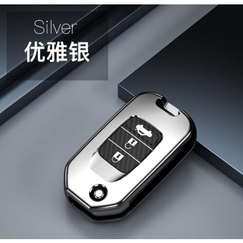 Carbon Fiber TPU Key Case for Honda Civic CR-V HR-V Agreement Jade Crider Odyssey 2015-2018 Protective Case Flexible Anti-fall