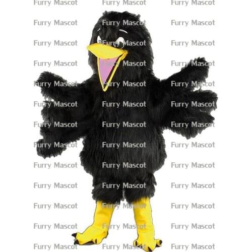 Black Bird Christmas Cosplay Unisex Cute Newly Mascot Costume Suit Cosplay Party Game Dress Outfit Adult Gift A