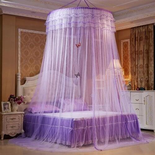 Children Elegant Dome Mosquito Net Canopy Lace Princess Style Mosquito Net Bed Curtain Netting Mosquito Net For Baby Sleeping
