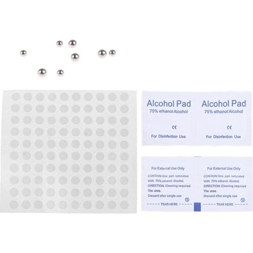 Gothic Stainless Steel Fake Lip Ear Nose Stick-on Studs Cartilage Non Piercing Tragus Nose Studs Kit Body Jewelry Unisex