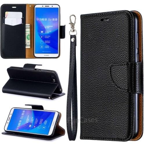 Huawei Y5 2018 Leather Case on for Fundas Huawei Y5 Prime 2018 Case Y5 2018 Cover Wallet Flip Magnetic Stand Strap Phone Case