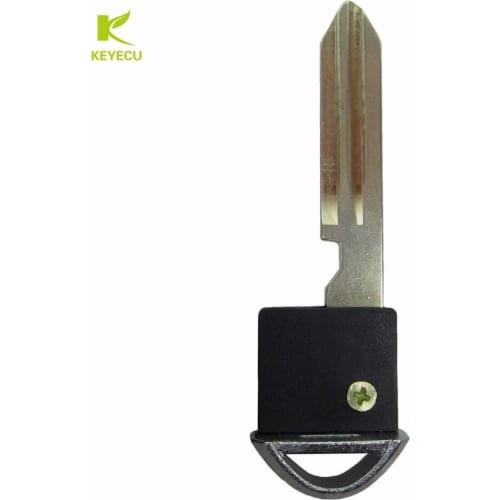 KEYECU New Replacement Prox Smart Key Remote Emergency Insert Uncut Blade Without Chip for Nissan Altima Cube Juke Pathfinder
