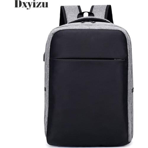 Classic Solid USB Charging Unisex Backpacks Waterproof Mens Business Bag Anti Theft Roubo Backpack Casual School Backpack