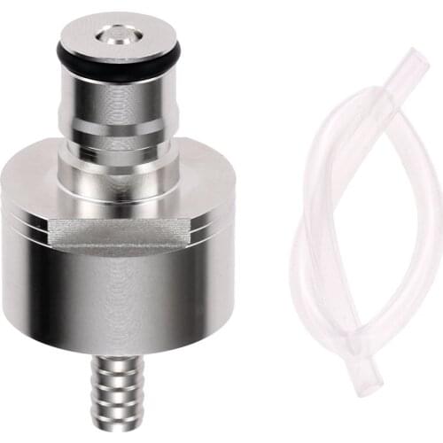 1Pc Brewing Beer Carbonation Cap Barb Ball Lock Type with 30cm Silicone Tube for Homebrew Beer Fast Soda Water Soft Drink Bottle