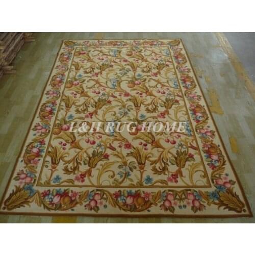 Free Shipping 6'x9.1' Handmade Rug New Zealand Woolen needlepoint rug & carpet bamboo design
