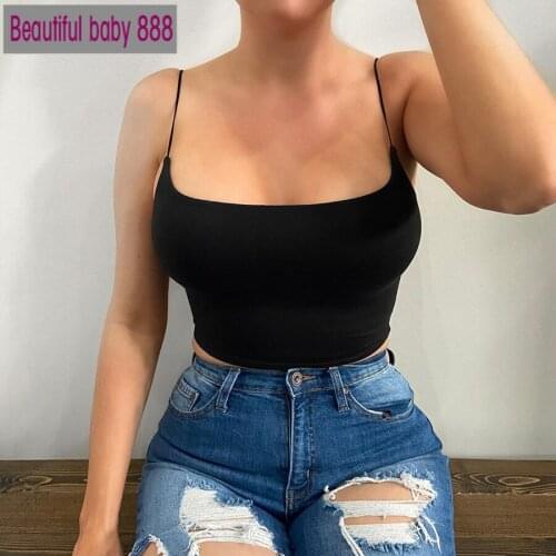 Meqeis sleeveless spaghetti strap crop top female summer street minimalist backless camisole mujer slim cotton harajuku tank top