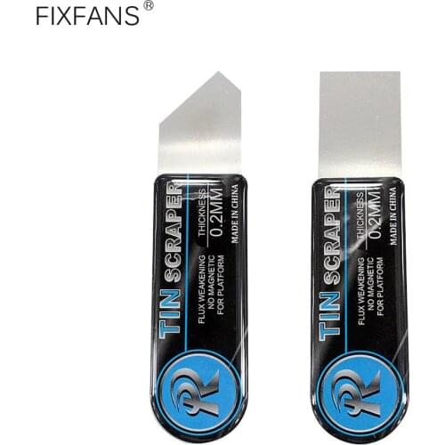 2Pcs 0.2mm Thin Springy Stainless Steel Spudger Opening Repair Tool for iPhone iPad Samsung Android Phone Laptop Disassembly