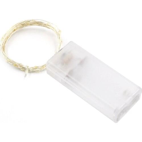 Battery Power Copper Wire Light Strings Colorful Shining 1m 2m 3m 4m 5m 10m