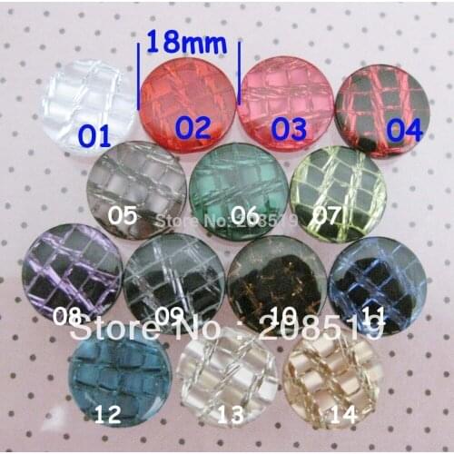 NB0218 women dress buttons 18MM pearl resin button 84pcs multicolors garment accessories
