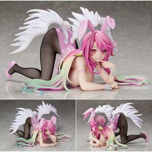 No Game No Life Flueqel Jibril Bunny Girl Figures Japanese Anime Sexy Girl PVC Action Figure Toy Collectible Model Doll For Gift