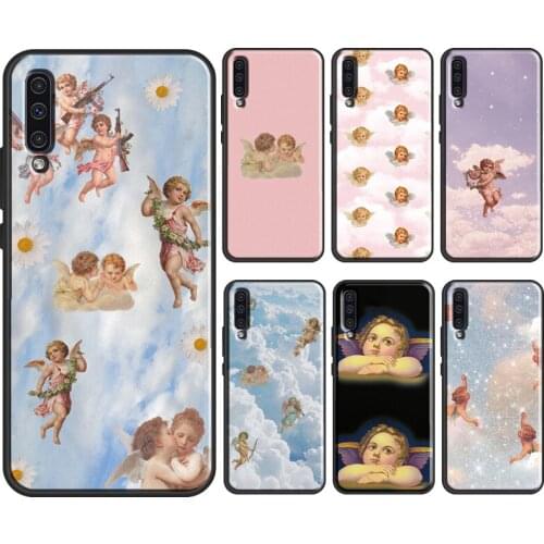 New Cute baby Cupid angel love For Samsung Galaxy A51 A71 A31 A41 A10 A30 A50 A70 A52 M31 A20e A21S A12 M31S Phone Cover