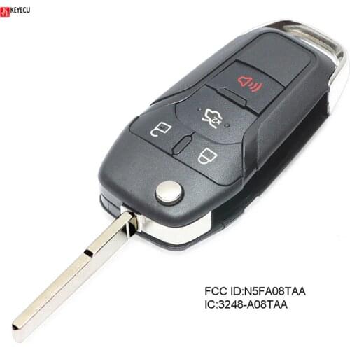 Keyecu New Replacement Flip Remote Key Fob 315MHz for Ford Fusion 2013 2014 2015 2016 FCC ID: N5F-A08TAA / 164-R7986