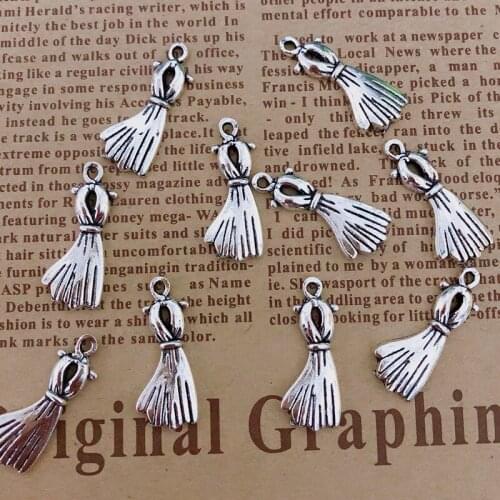 Wholesale 21pcs Charms scarf 25x10mm Tibetan Silver Plated Pendants Antique Jewelry Making DIY Handmade Craft