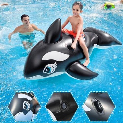 Pool Float Shark Inflatable Swim Pool Whale Floating Ride On Water Toy Summer PVC Air Toys Water Park Beach Ring Adult Water Pad