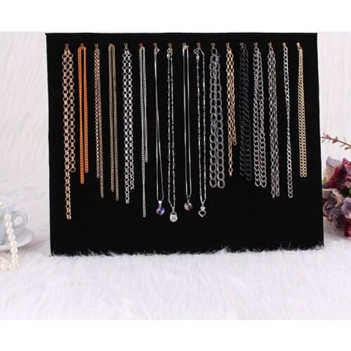Simple 17 Hooks Jewelry Display Stand For Women Fashion Necklace Dangling Pendant Chain Display Rack Jewelry Accessories