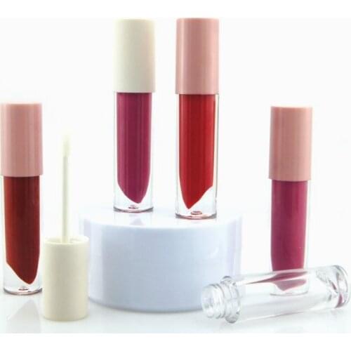 4ml Empty round Lip Gloss Tube in pink white black color 50pcs