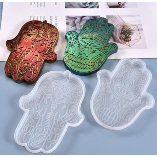 DIY Crystal Epoxy Resin Mold Fatimas Hand Swing Table Jewelry Silicone Mold For Resin