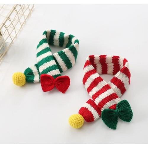 Puppy Dog Scarf Autumn And Winter Handmade Woolen Warm Dogs Collars Tie Necktie Cat Scarf Pet Supplies Accessories
