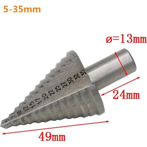 5-35mm HSS Wooding Drilling Step Cone Drill Bit
