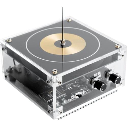 Vinyl Record Shape Bluetooth Music Tesla Coil with Long Arc and Bluetooth Music Dual Mode - US Plug