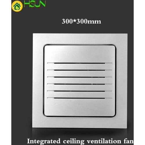 Integrated ceiling ventilation fan Strong bathroom kitchen hotel high power exhaust fan project with embedded 300*300mm