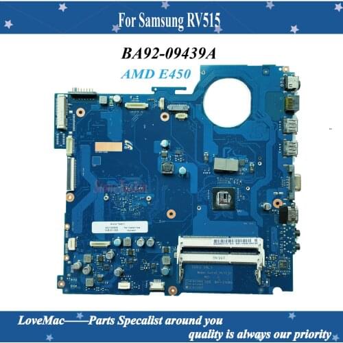 High quality BA92-09439A BA92-09439B For Samsung RV515 Laptop Motherboard With E450 Processor DDR3 100% Tested
