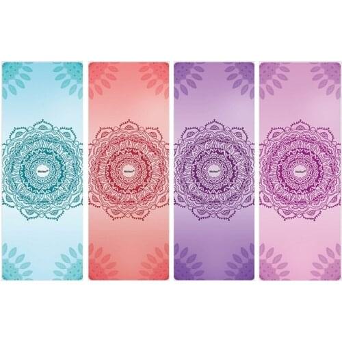 Suede Cover Natural Rubber Yoga Mat Yoga Blanket Sport Mat Rubber Gym Exercise Mats Slip-Resistant Yoga Products 183cmx68cmx1mm