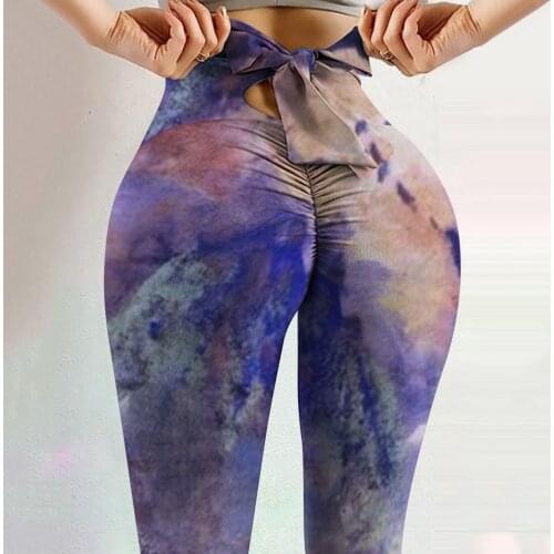 Women Sexy Leggings Printing High Waist Stretch Strethcy Sport Fitness Leggings Seamless Yoga Pants лосины для фитнеса E2