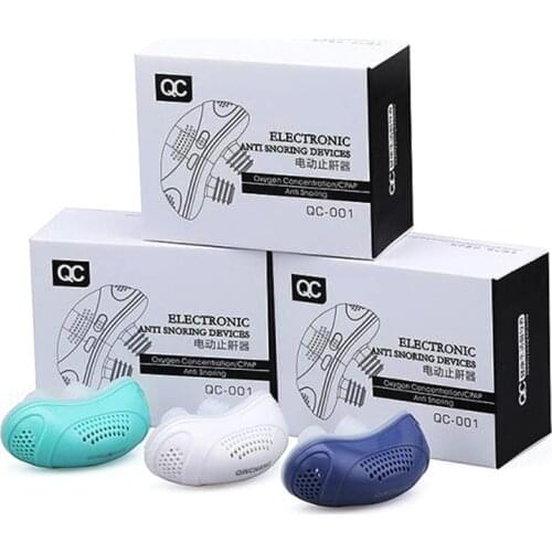 1 Set Prevention Electric Anti Snoring Electronic Device Sleep Stop Snore Aid Stopper