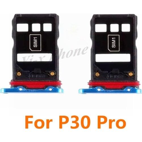 10pcs/lot SIM Card Tray Micro SD Card Tray Holder Slot For Huawei P30 Pro Replacement Parts