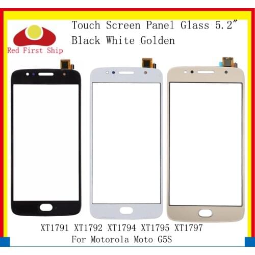 10Pcs/lot Touch Screen For Motorola Moto G5S XT1791 XT1792 XT1794 XT1795 Touch Panel Digitizer Sensor Front Outer LCD Glass Lens