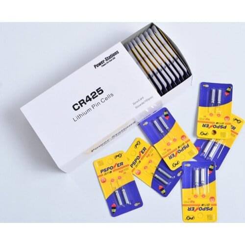 100pcs/lot Luminous Fishing Float Batteries CR425 CR435 CR311 CR322 Unrechargable Pin Cell Battery 3V Fishing Tackle J344