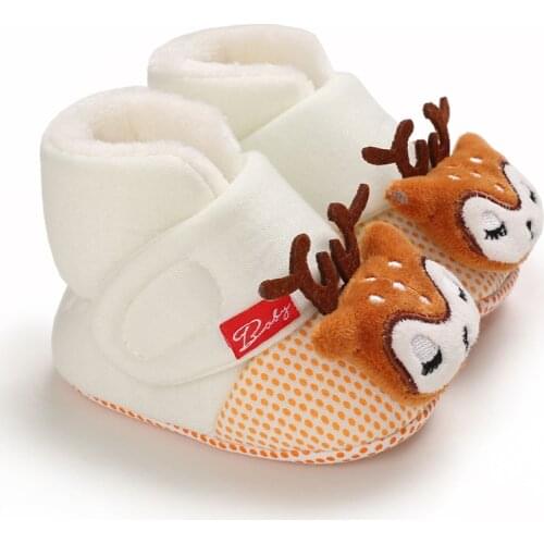 2020 Baby Girl Boys Causal Anti-slip Shoes Baby Sneaker Winter Booties Cute Catoon Prewalker Newborn Soft Sole Shoes