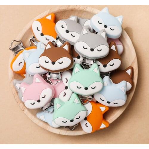 5/6 Pcs Baby Pacifier Clips Food Grade Silicone Baby Pacifier Holder Infant Teether Teething Accessories Clip Nipple Clasps Toy