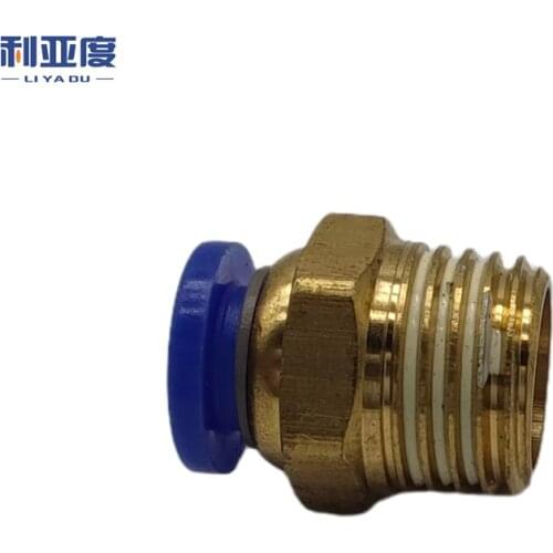 5pcs/10pcs BSPT PC10-01/PC10-02/PC12-02/PC12-04/PC16-014 Air Connectors Male Hose Straight Push In Fittings Pneumatic Connector
