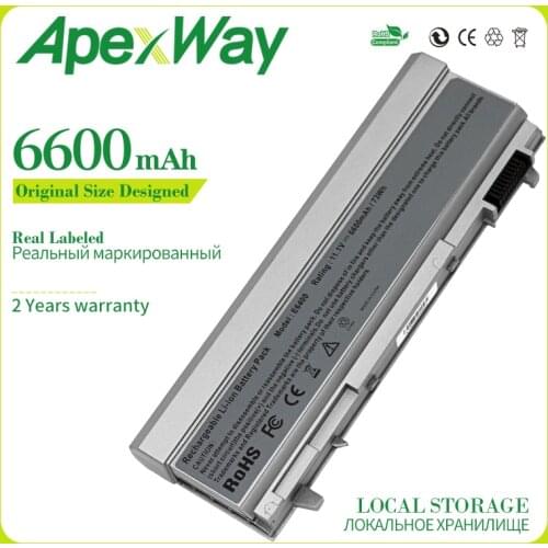 9Cells 6600mAh Battery For Dell Latitude E6400 E6500 E6510 M2400 M4400 M4500 E6410 312-0917 GU715 C719R RG049 U844G TX283 0RG049