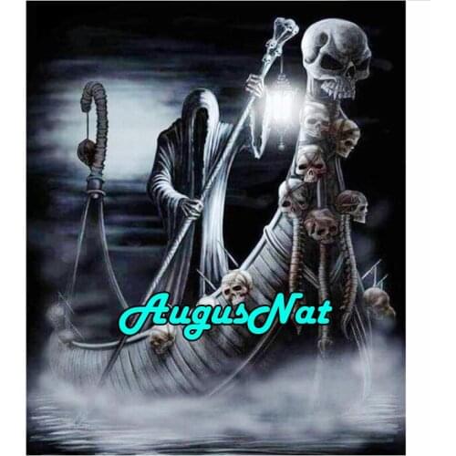 Halloween diamond painting skull daimond embroidery full round ghost daimant mosaic painting puzzle picture paint by number gift