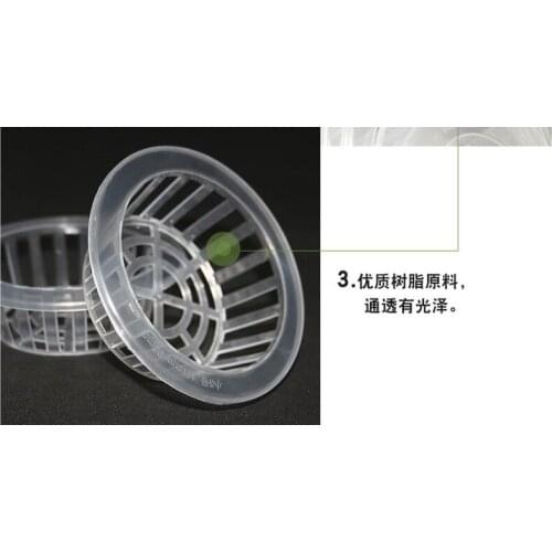 Free shipping,20pcs/lot,OD-75mm,ID-55mm,high-50mm,Hydroponic planting basket custom orchid flower soilless cultivation