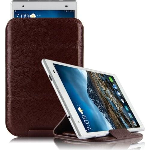Case Cowhide Sleeve For Lenovo Tab 4 8 Plus TB-8704V 8.0 Tablet Protective Cover Genuine Leather TB-8804F 8704v 8inch Pouch Case