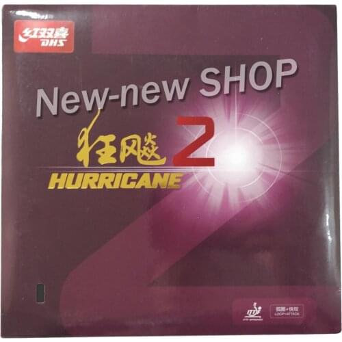 DHS Hurricane2 Hurricane 2 Hurricane-2 Pips-In Table Tennis PingPong Rubber with Sponge