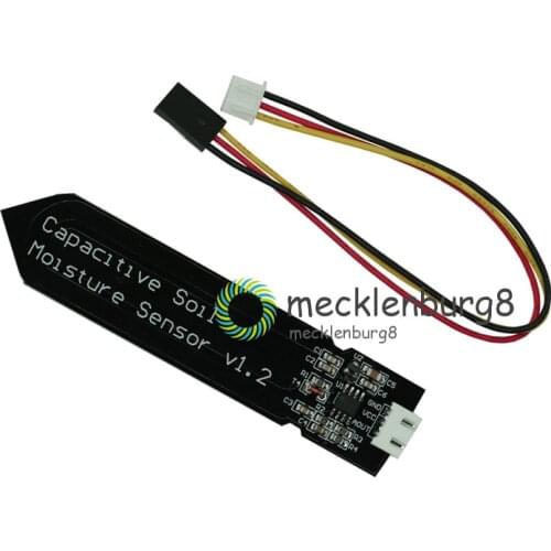 Capacitive Soil Moisture Sensor Module Not Easy to Corrode Wide Voltage Wire 3.3~5.5V Corrosion Resistant W/ Gravity for Arduino